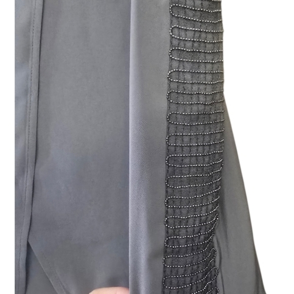 Mint Velvet Elegant Gray Sleeveless Layered Dress, Size 14, NWT - Picture 4 of 7